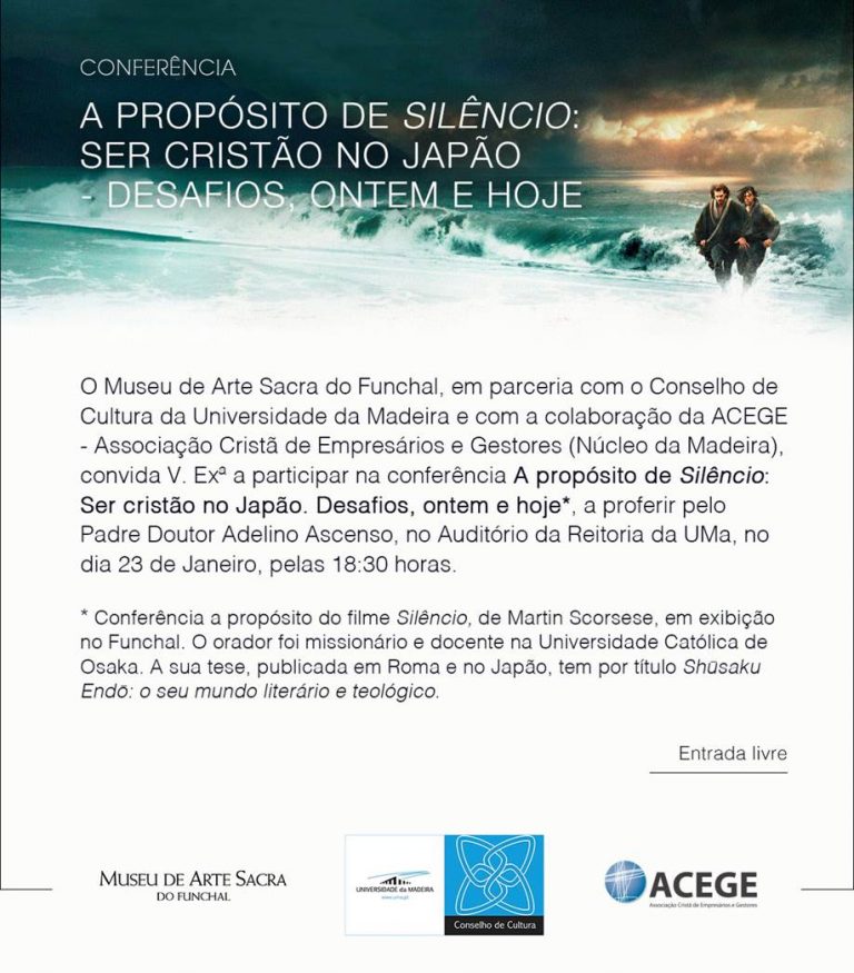 ACEGE Funchal – Conferência A Propósito de Silêncio: Ser Cristão no Japão