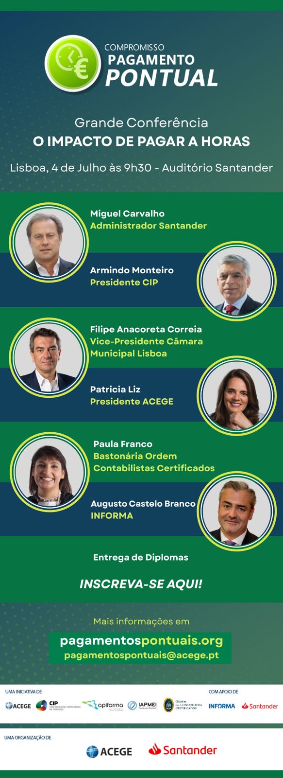 Conferência “O impacto de pagar a horas?” – Lisboa Santander – 4 julho