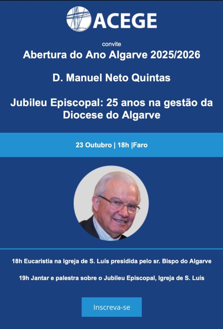 D. Manuel Quintas, na ACEGE Algarve! Não perca!